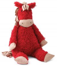 Jelly Cat Bunglie Medium Horse Red Plush Lovey Toy